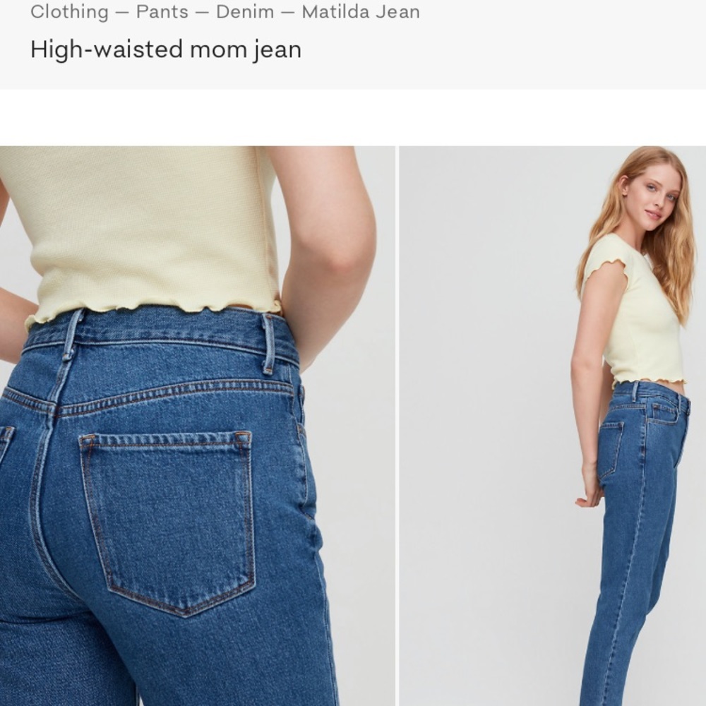 Aritzia Sunday best Matilda jeans size 2